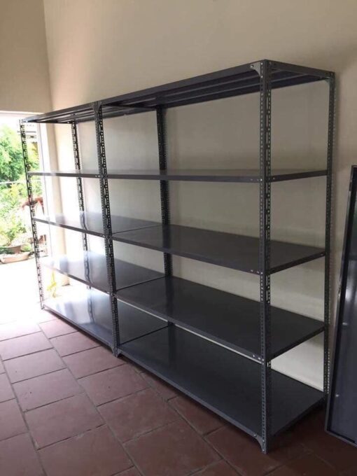 Kệ Sắt V Lỗ 5 tầng: Cao 2m, dài 1.2m, rộng 0.6m